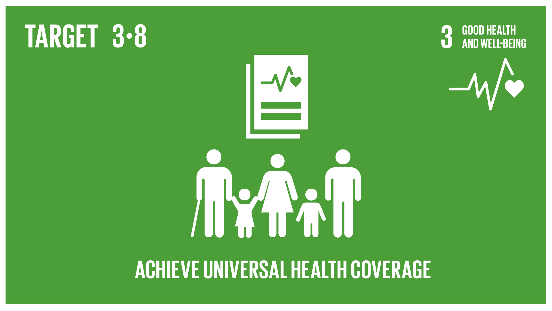 Graphic displaying universal health coverage