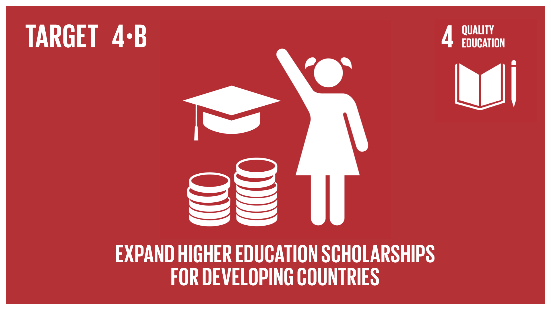Graphic displaying the expansion of higher education scholarships for developing countries 