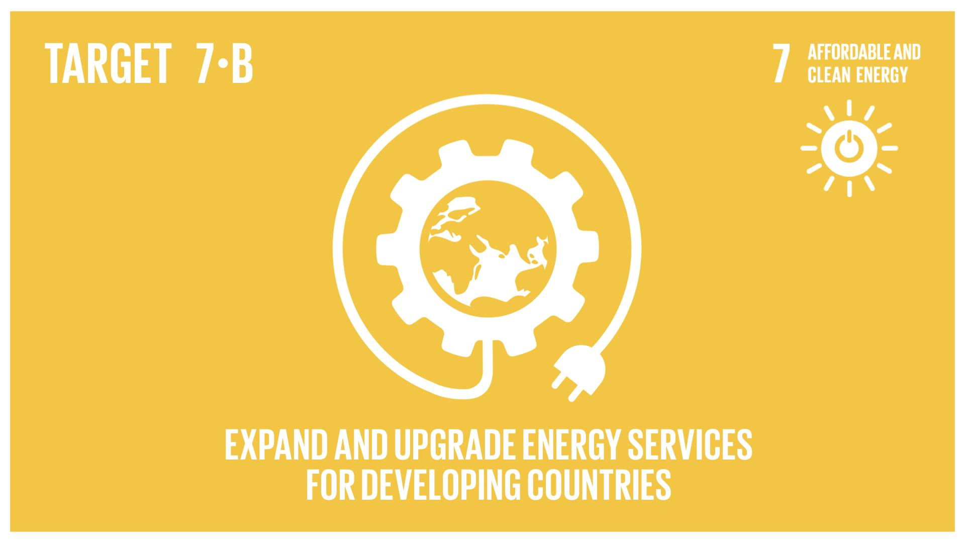 Graphic displaying the expansion and upgrading of energy service for developing countries 