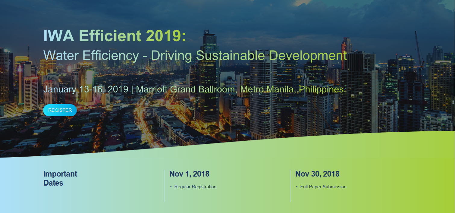 IWA Efficient 2019 Water Efficiency - Driving Sustainable Development