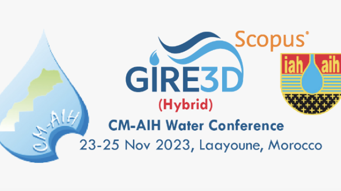 Scopus GIRE3D (Hybrid) CM-AIH Water Conference, 23-25 Nov 2023, Laayoune, Morocco