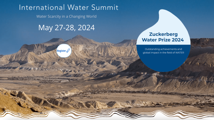 International Water Summit Water Scarcity in a Changing World, May 27-28, 2024