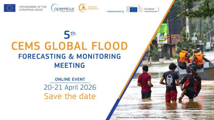 5th Global Flood Forecasting and Monitoring Meeting flyer