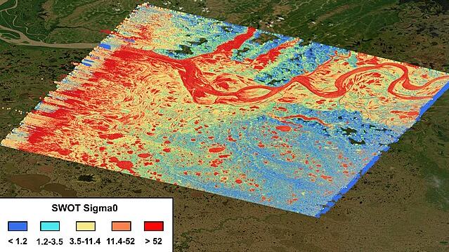 SWOT Capturing the Yukon River in Alaska