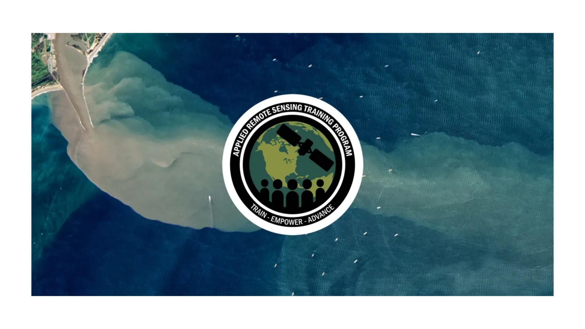 Training banner with satellite image