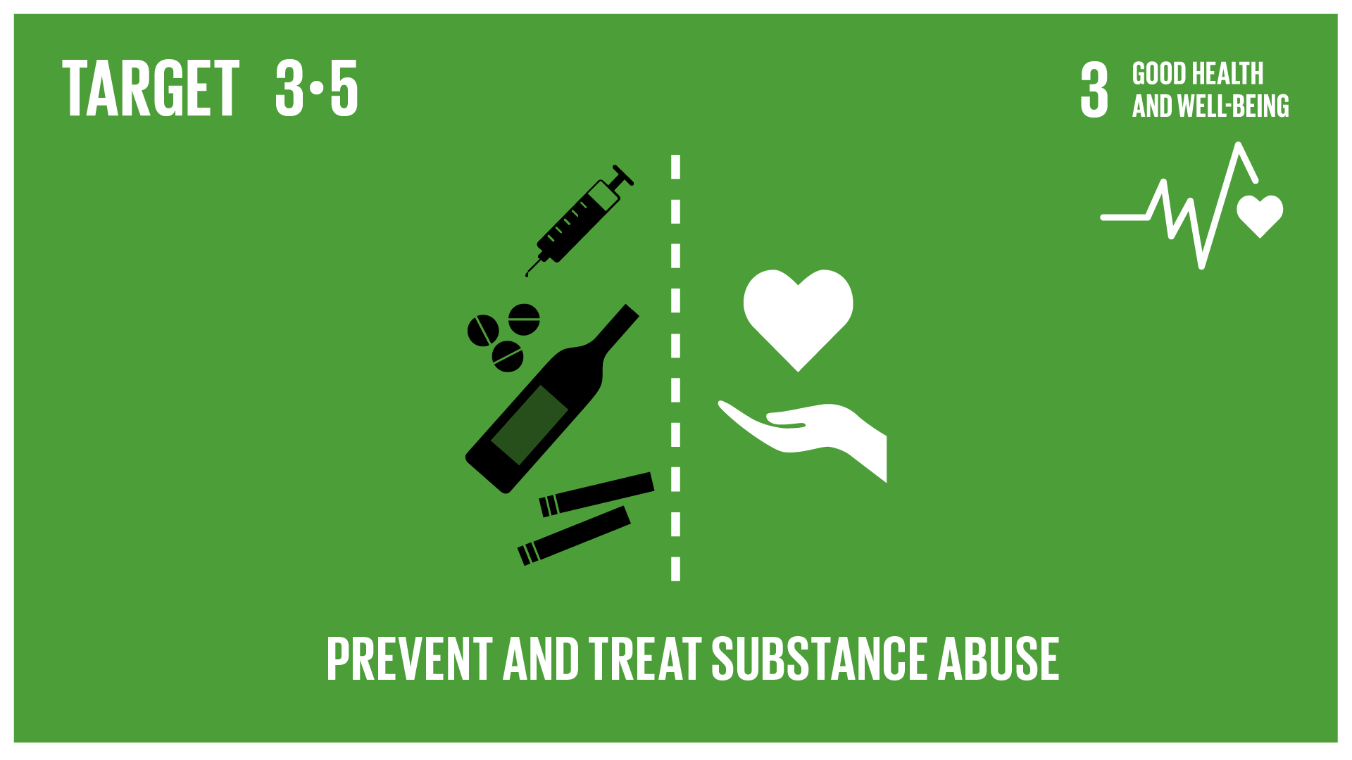 Graphic displaying the prevention and treatment of substance abuse