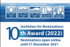 Call for Nominations for the 10th Award of the PSIPW