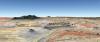 Oblique natural-colour panorama of sedimentary strata in the semi-arid UInta Basin of Utah, USA (created by Steve Drury using Google Earth Pro)